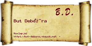 But Debóra névjegykártya